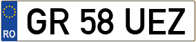 Trailer License Plate